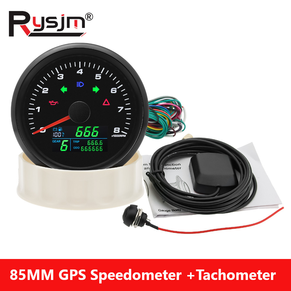 Motorcycle Gear Levels - Contagiri tachimetro GPS multifunzionale da 85