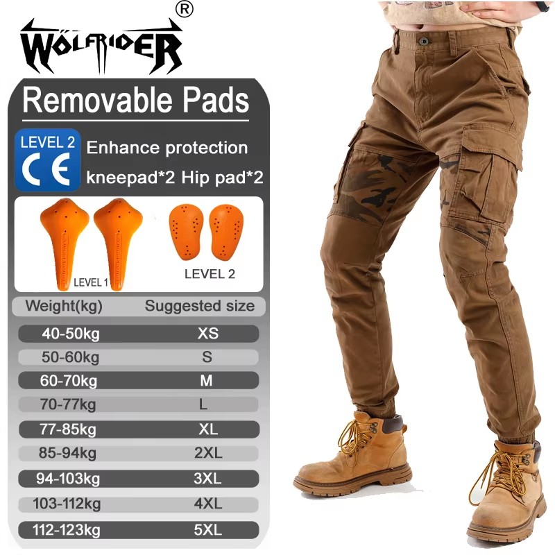 Motorcycle Gear Yellow - Pantaloni da Lavoro per Moto Antiscivolo
