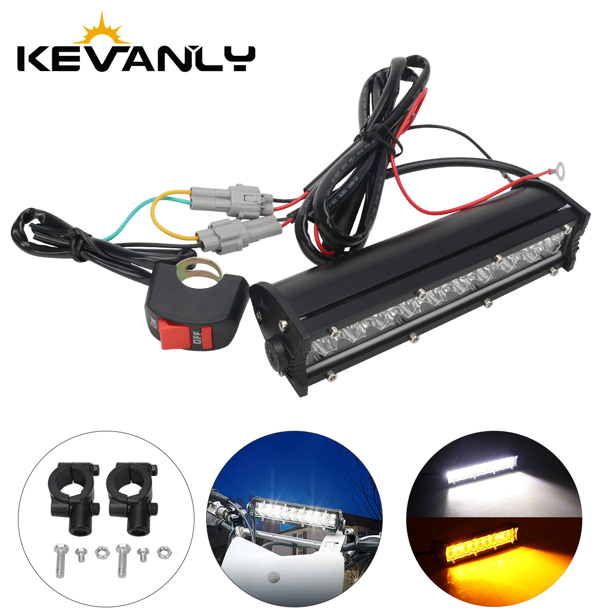Set di Luci LED per Manubrio M - Motorcycle Gear Yellow recensione e prezzo