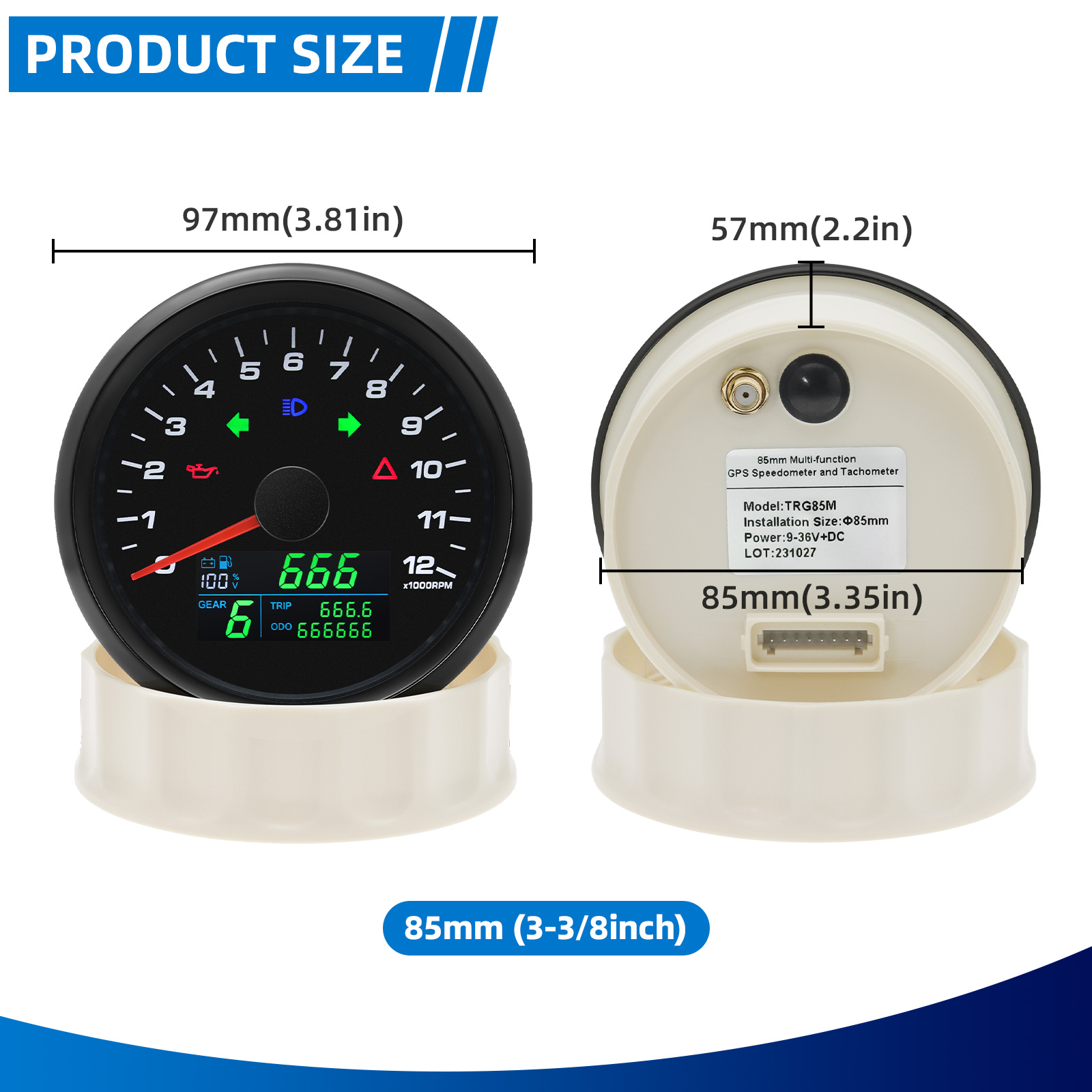 6 in 1 0-12000 giri/min contag - Motorcycle Gear Levels recensione e prezzo