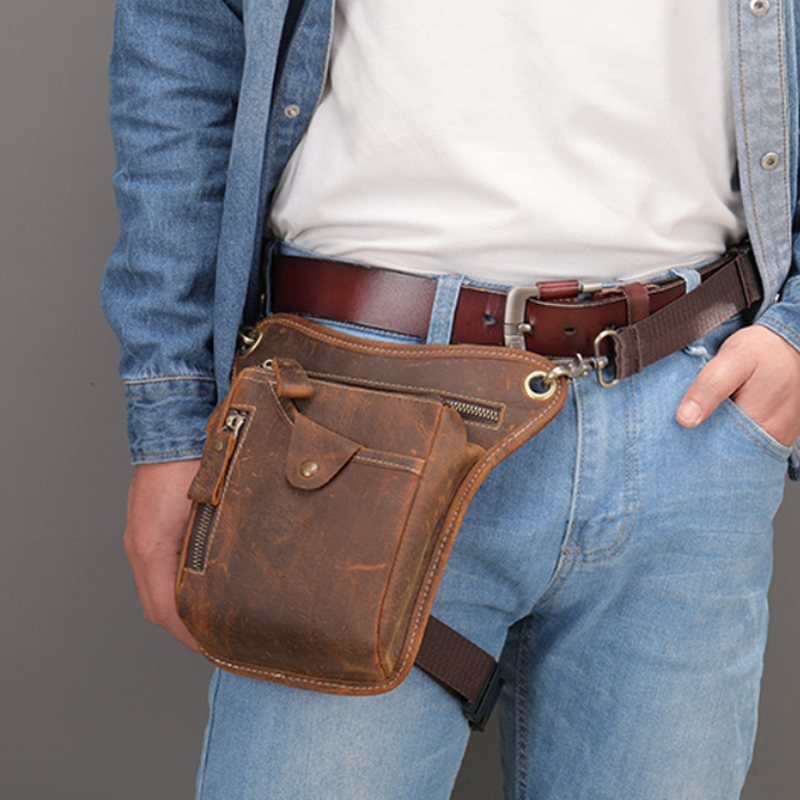 Marsupio vintage in pelle Pu B - Motorcycle Gear Bag recensione e prezzo